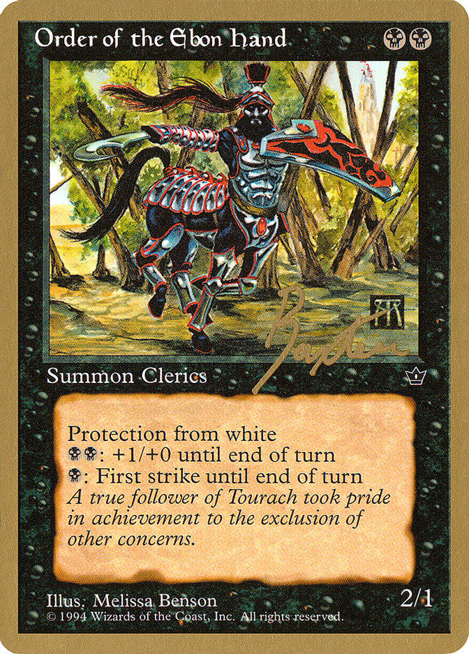 Order of the Ebon Hand (Benson) (George Baxter) [Pro Tour Collector Set] | Odin's Place