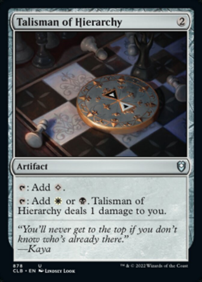 Talisman of Hierarchy [Commander Legends: Battle for Baldur's Gate] | Odin's Place