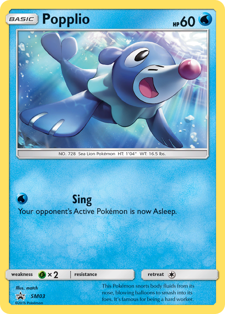 Popplio (SM03) [Sun & Moon: Black Star Promos] | Odin's Place