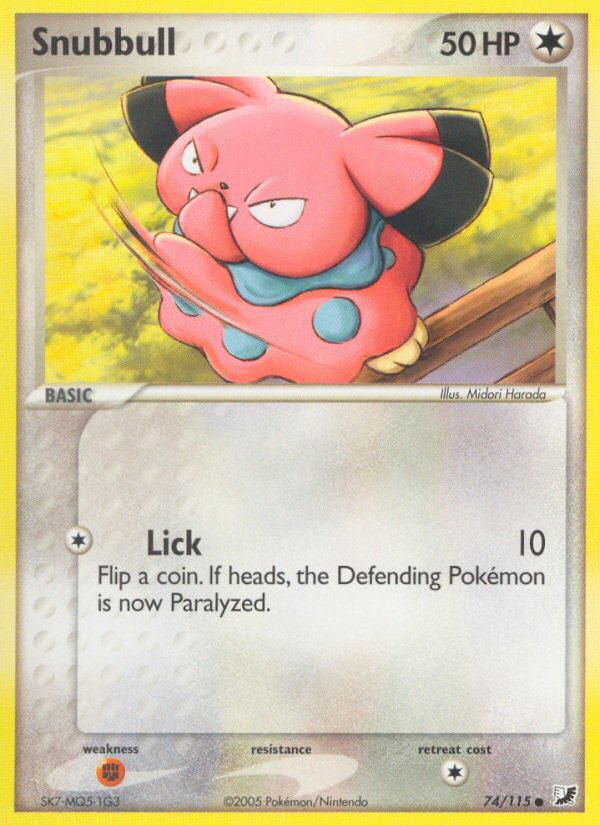 Snubbull (74/115) [EX: Unseen Forces] | Odin's Place