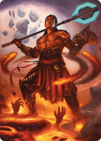 Koth, Fire of Resistance Art Card [Phyrexia: All Will Be One Art Series] | Odin's Place