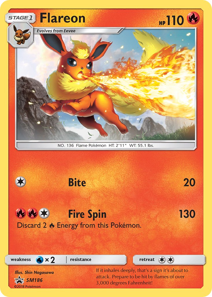 Flareon (SM186) [Sun & Moon: Black Star Promos] | Odin's Place
