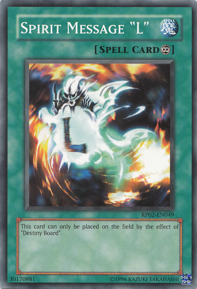 Spirit Message "L" [RP02-EN049] Common | Odin's Place
