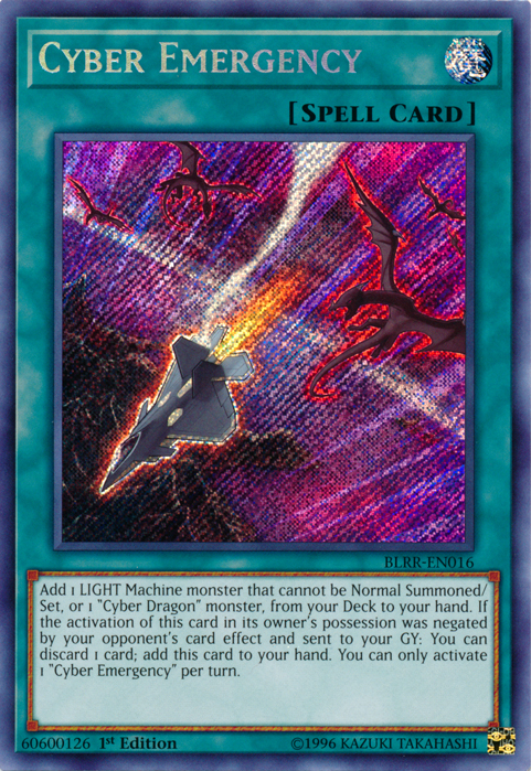 Cyber Emergency [BLRR-EN016] Secret Rare | Odin's Place