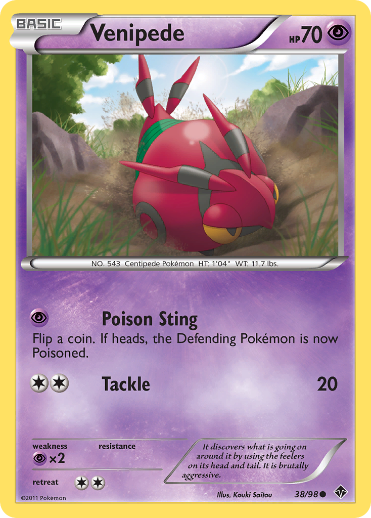 Venipede (38/98) [Black & White: Emerging Powers] | Odin's Place