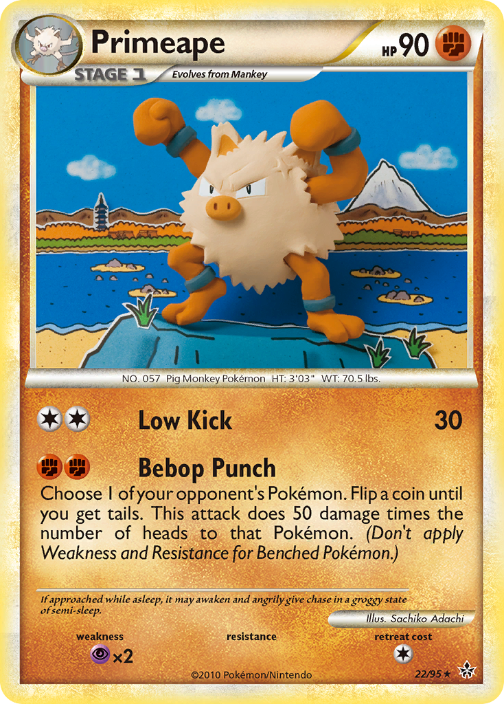 Primeape (22/95) [HeartGold & SoulSilver: Unleashed] | Odin's Place
