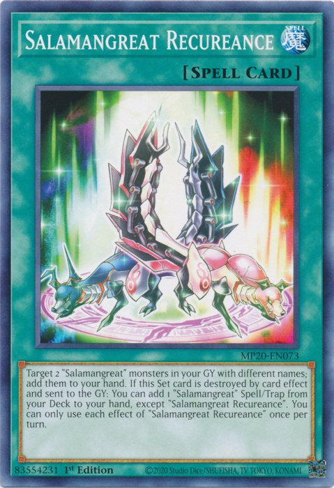 Salamangreat Recureance [MP20-EN073] Common | Odin's Place