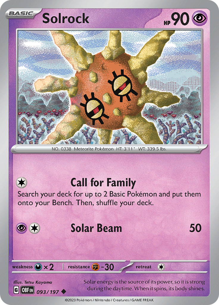 Solrock (093/197) [Scarlet & Violet: Obsidian Flames] | Odin's Place