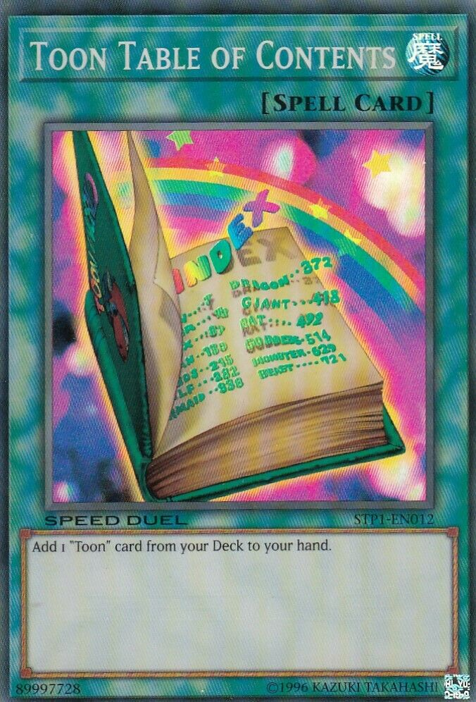Toon Table of Contents [STP1-EN012] Super Rare | Odin's Place