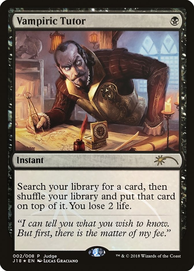 Vampiric Tutor (2) [Judge Gift Cards 2018] | Odin's Place