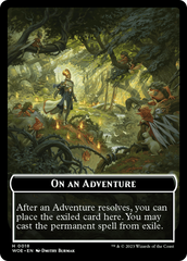 Wicked Role / Cursed Role // Emblem - On An Adventure Double-Sided Token [Wilds of Eldraine Tokens] | Odin's Place