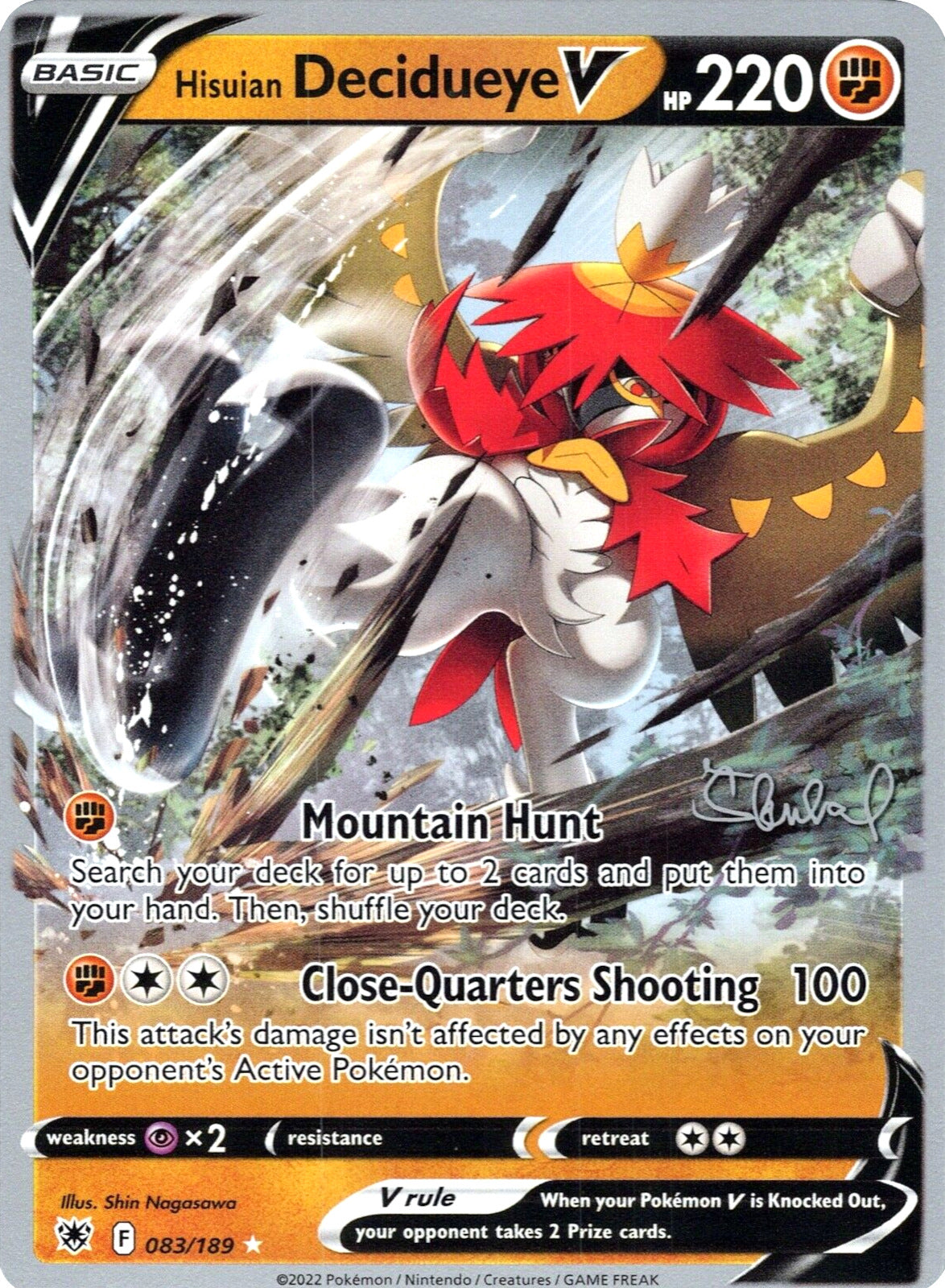Hisuian Decidueye V (083/189) (ADP - Ondrej Skubal) [World Championships 2022] | Odin's Place