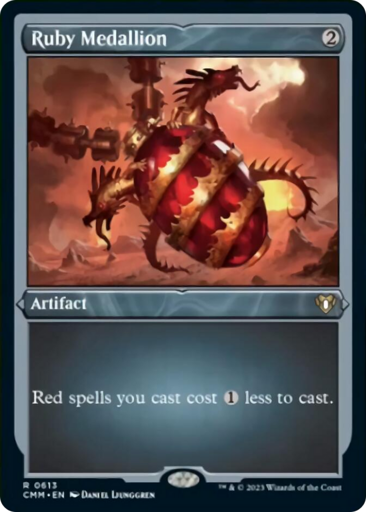 Ruby Medallion (Foil Etched) [Commander Masters] | Odin's Place