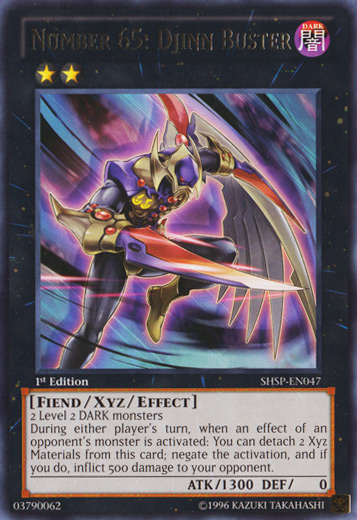 Number 65: Djinn Buster [SHSP-EN047] Rare | Odin's Place
