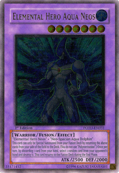 Elemental Hero Aqua Neos [POTD-EN031] Ultimate Rare | Odin's Place