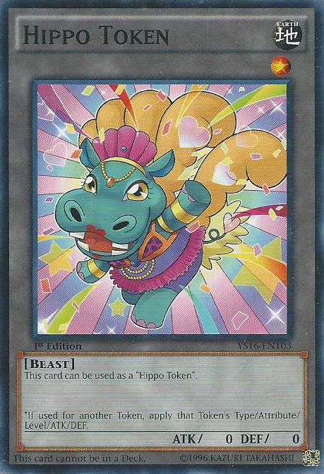 Hippo Token (Blue) [YS16-ENT03] Common | Odin's Place