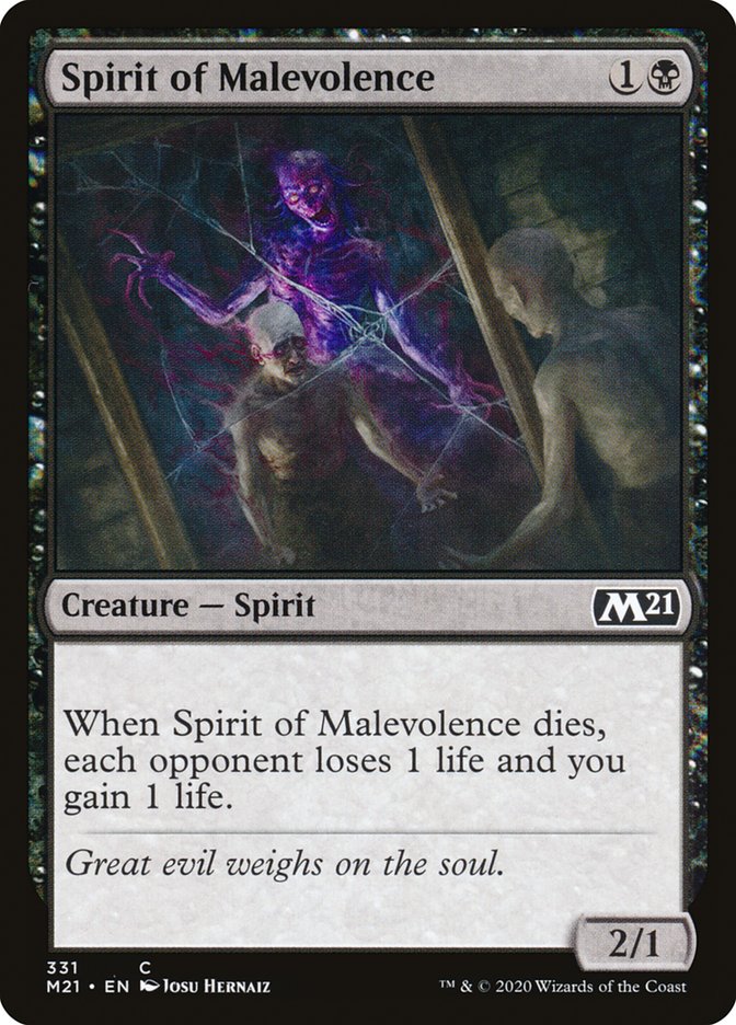 Spirit of Malevolence [Core Set 2021] | Odin's Place