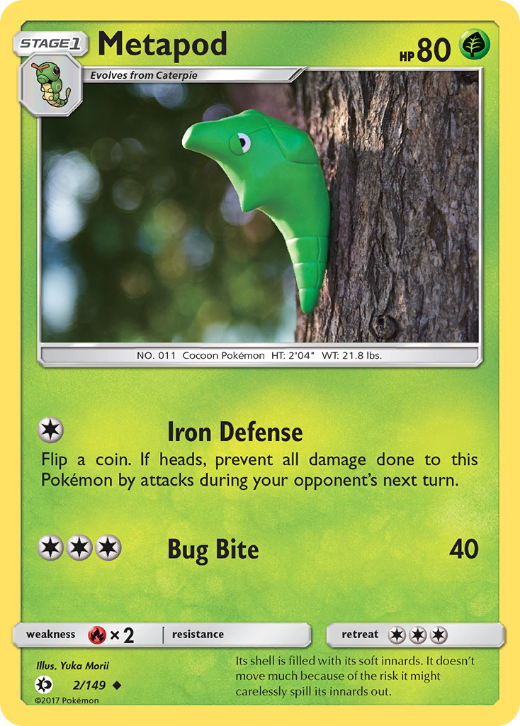 Metapod (2/149) [Sun & Moon: Base Set] | Odin's Place