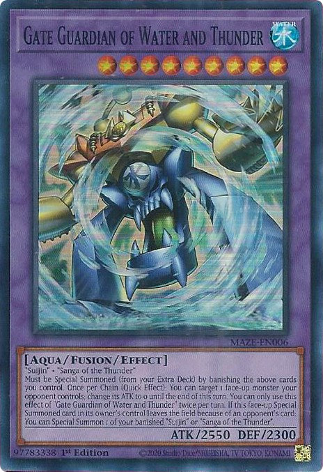Gate Guardian of Water and Thunder [MAZE-EN006] Super Rare | Odin's Place