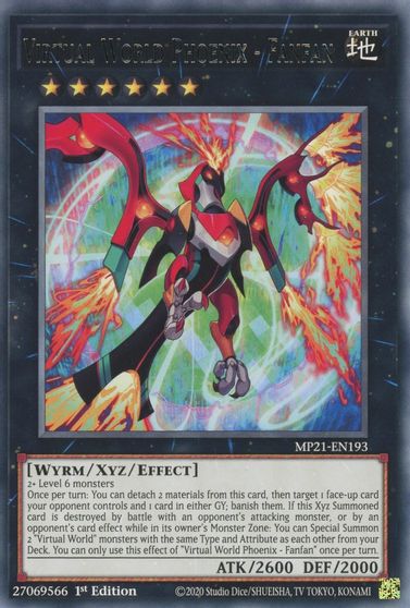 Virtual World Phoenix - Fanfan [MP21-EN193] Rare | Odin's Place