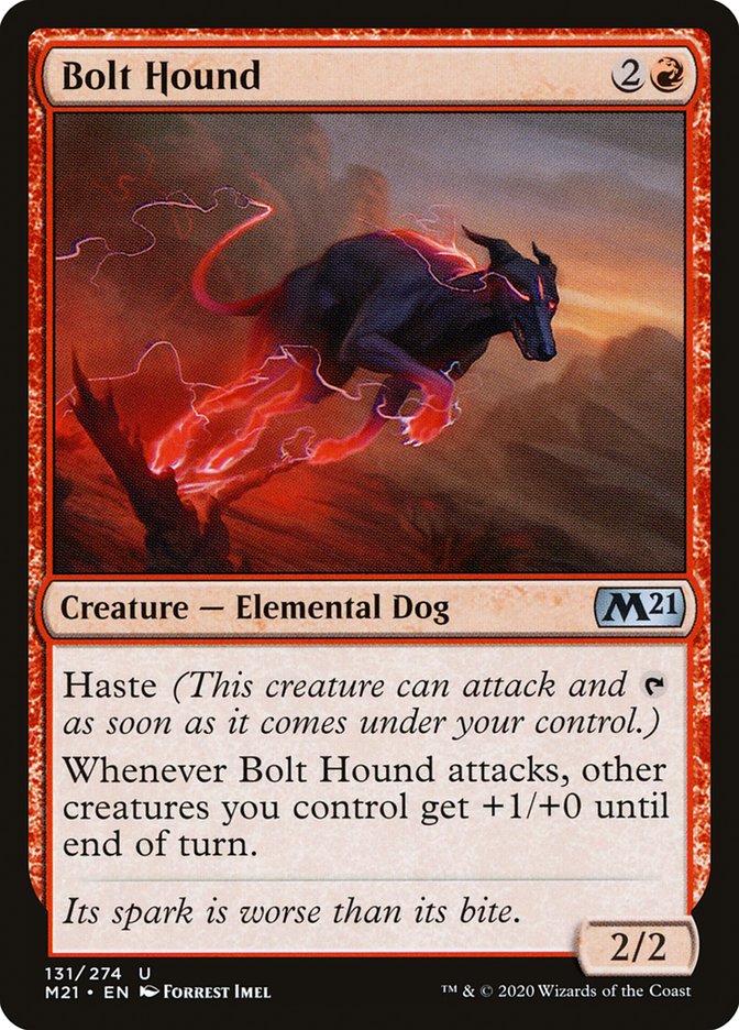 Bolt Hound [Core Set 2021] | Odin's Place