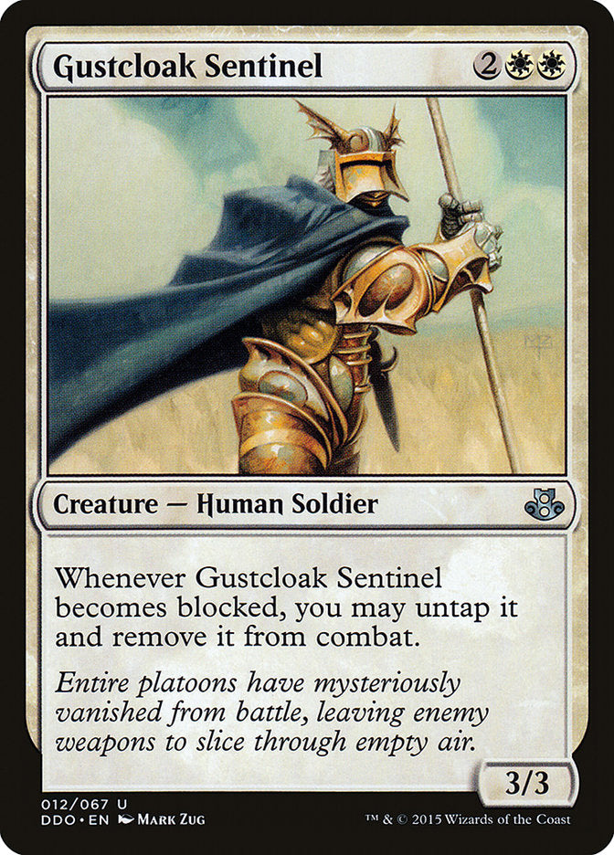 Gustcloak Sentinel (12) [Duel Decks: Elspeth vs. Kiora] | Odin's Place