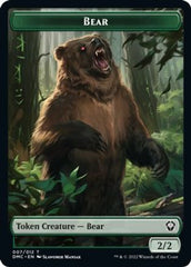Kavu // Bear Double-Sided Token [Dominaria United Commander Tokens] | Odin's Place
