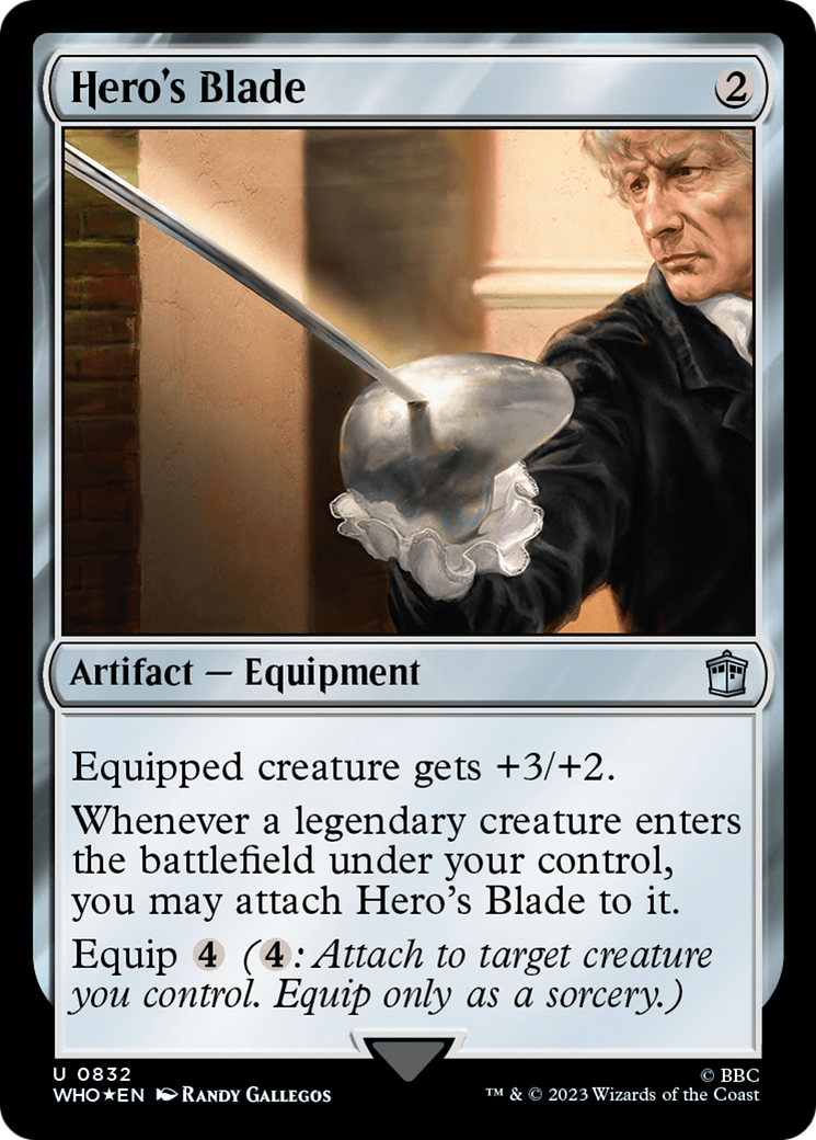 Hero's Blade (Surge Foil) [Doctor Who] | Odin's Place