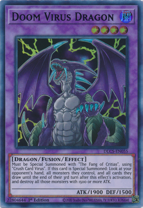 Doom Virus Dragon (Green) [DLCS-EN055] Ultra Rare | Odin's Place