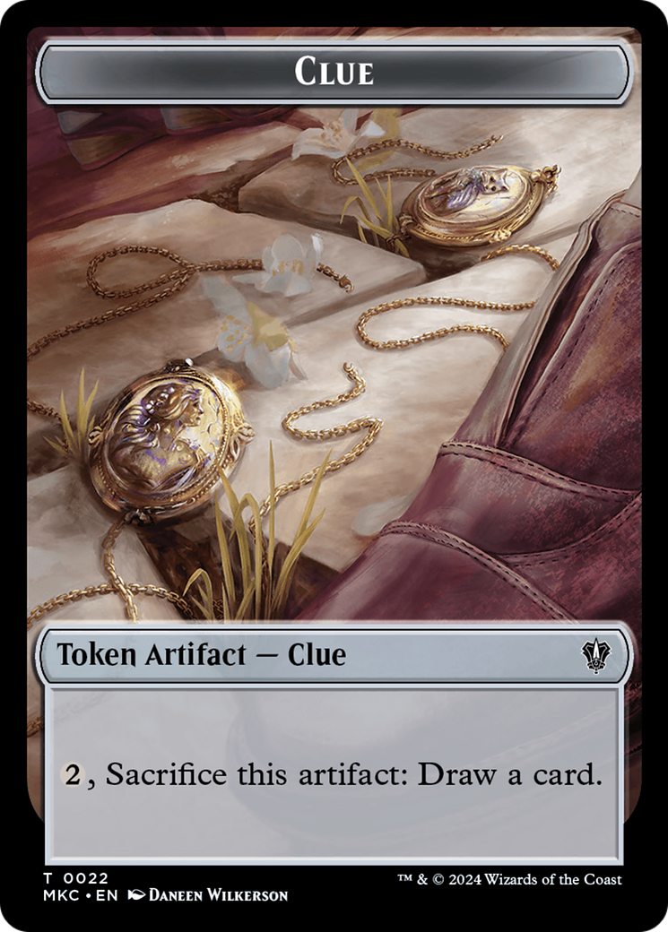 Clue // Food Double-Sided Token [Murders at Karlov Manor Commander Tokens] | Odin's Place