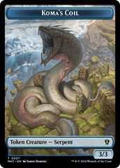 Tentacle // Koma's Coil Double-Sided Token [Murders at Karlov Manor Commander Tokens] | Odin's Place