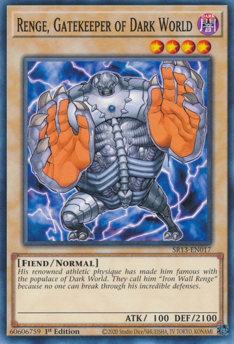 Renge, Gatekeeper of Dark World [SR13-EN017] Common | Odin's Place