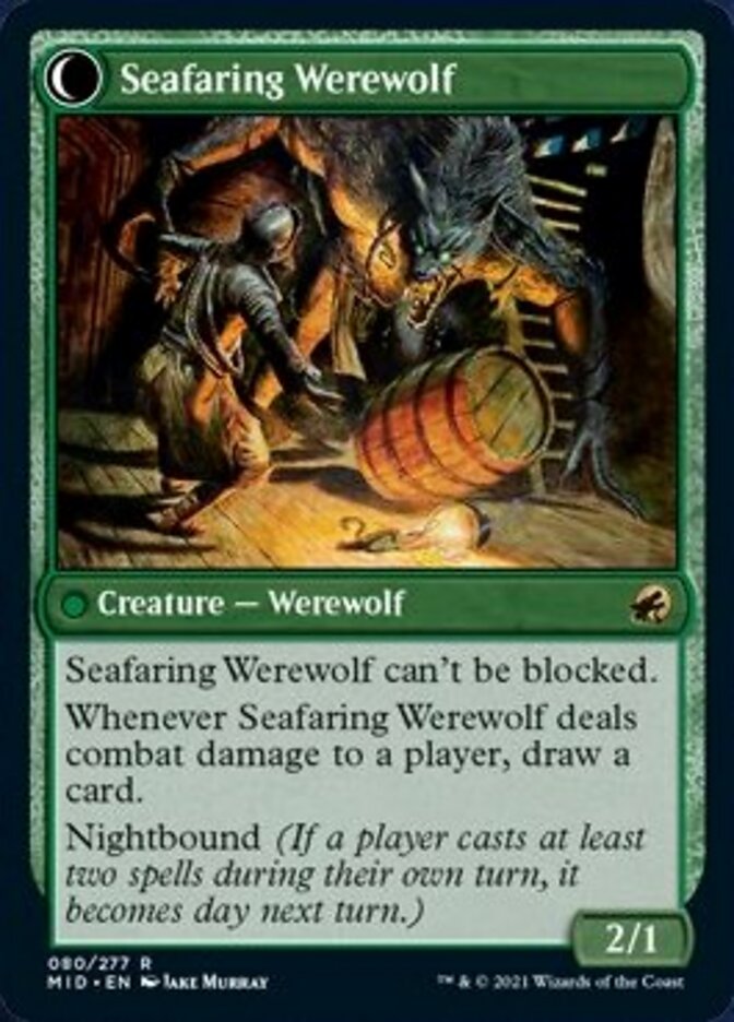 Suspicious Stowaway // Seafaring Werewolf [Innistrad: Midnight Hunt] | Odin's Place