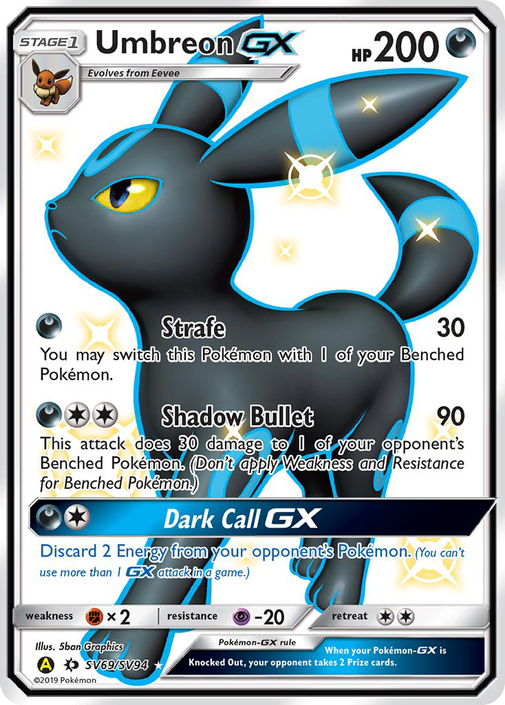 Umbreon GX (SV69/SV94) [Sun & Moon: Hidden Fates - Shiny Vault] | Odin's Place
