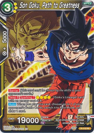 Son Goku, Path to Greatness (P-115) [Magnificent Collection Forsaken Warrior] | Odin's Place
