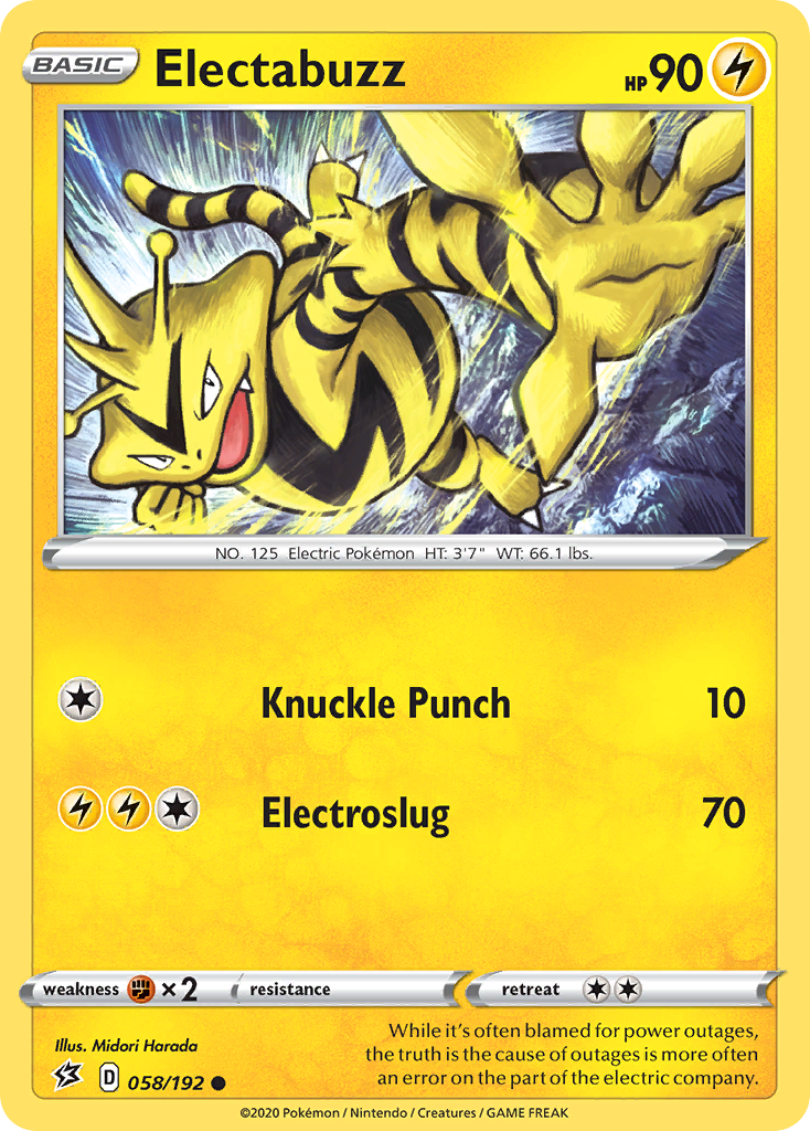 Electabuzz (058/192) [Sword & Shield: Rebel Clash] | Odin's Place