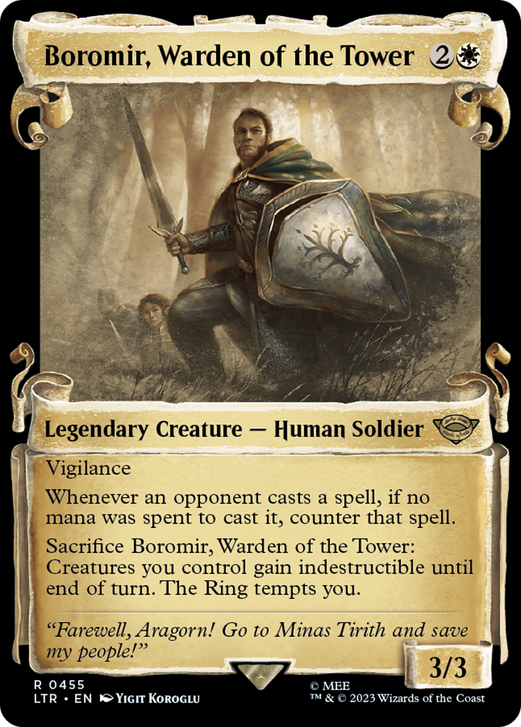 Boromir, Warden of the Tower [The Lord of the Rings: Tales of Middle-Earth Showcase Scrolls] | Odin's Place
