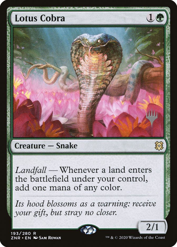 Lotus Cobra (Promo Pack) [Zendikar Rising Promos] | Odin's Place