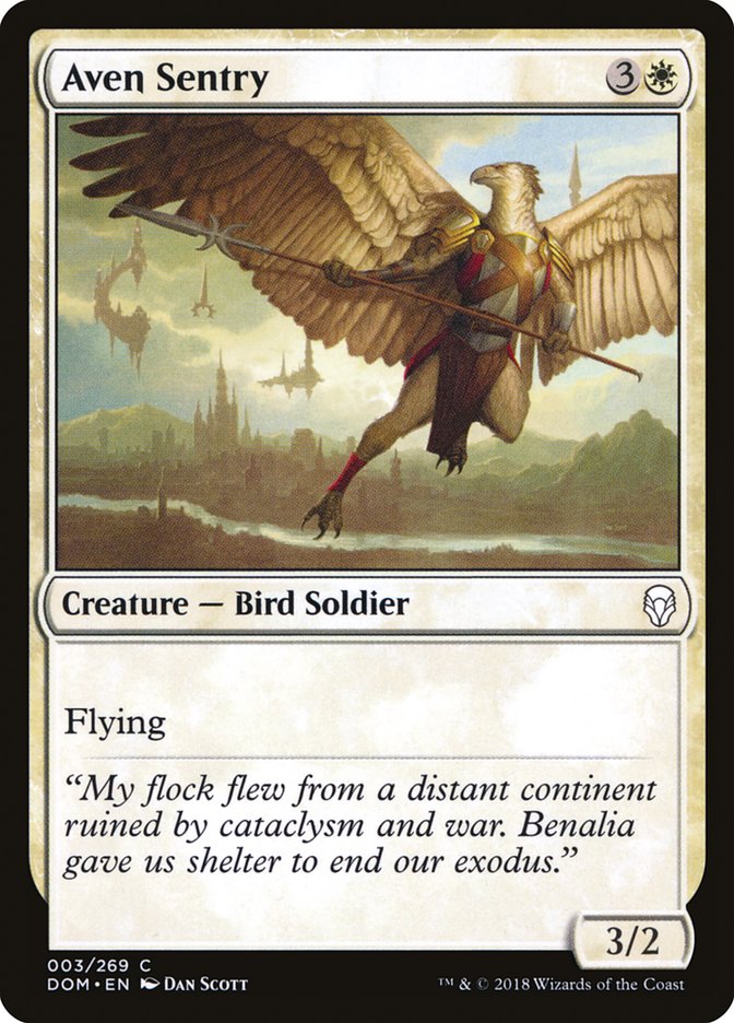 Aven Sentry (3) [Dominaria] | Odin's Place