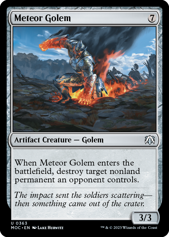 Meteor Golem [March of the Machine Commander] | Odin's Place