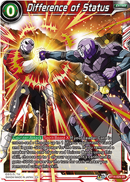 Difference of Status (BT14-029) [Cross Spirits] | Odin's Place