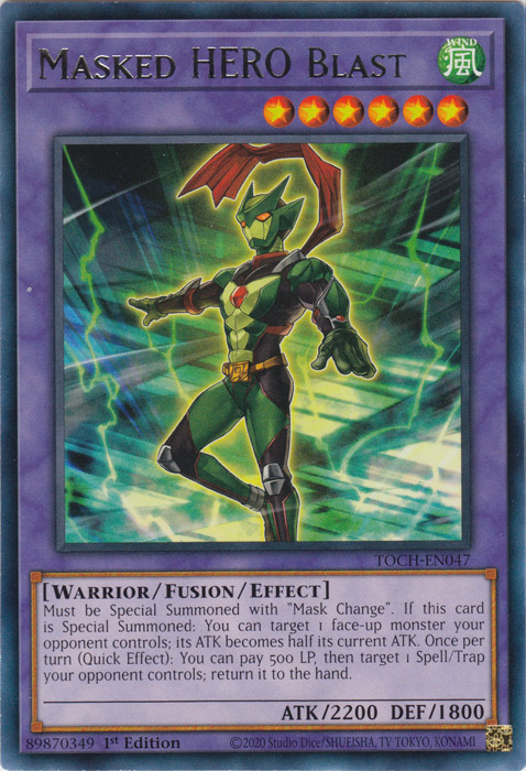 Masked Hero Blast [TOCH-EN047] Rare | Odin's Place