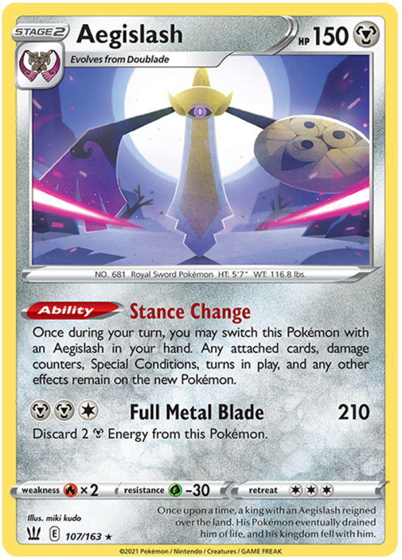 Aegislash (107/163) (107/163) [Sword & Shield: Battle Styles] | Odin's Place