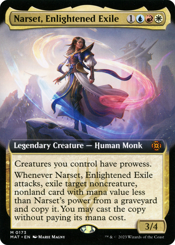 Narset, Enlightened Exile (Extended Art) [March of the Machine: The Aftermath] | Odin's Place