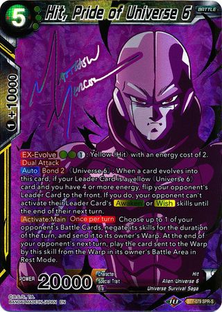 Hit, Pride of Universe 6 (SPR Signature) (BT7-079) [Assault of the Saiyans] | Odin's Place