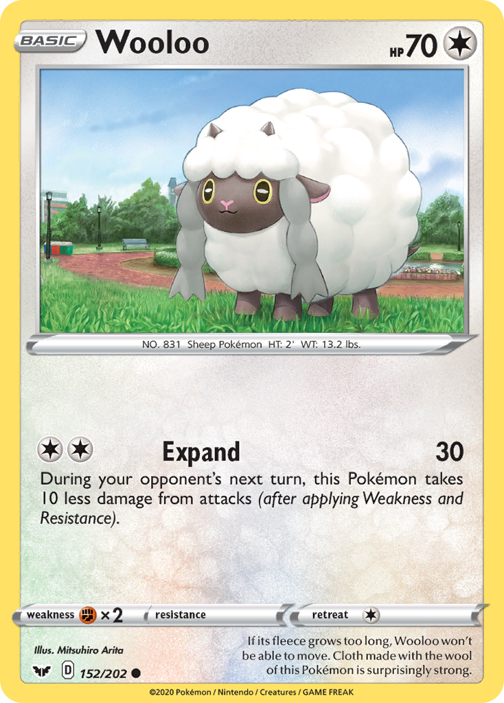 Wooloo (152/202) [Sword & Shield: Base Set] | Odin's Place