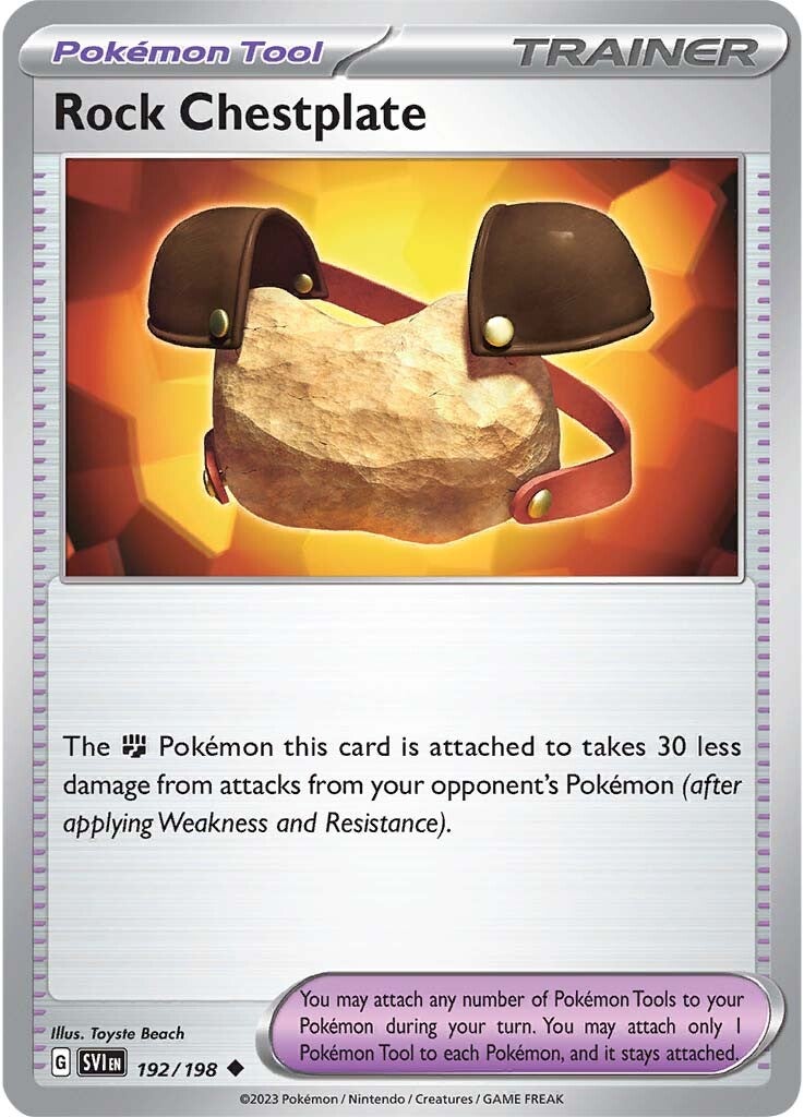 Rock Chestplate (192/198) [Scarlet & Violet: Base Set] | Odin's Place