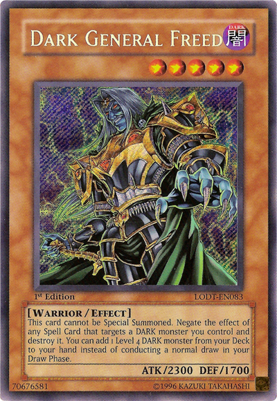 Dark General Freed [LODT-EN083] Secret Rare | Odin's Place