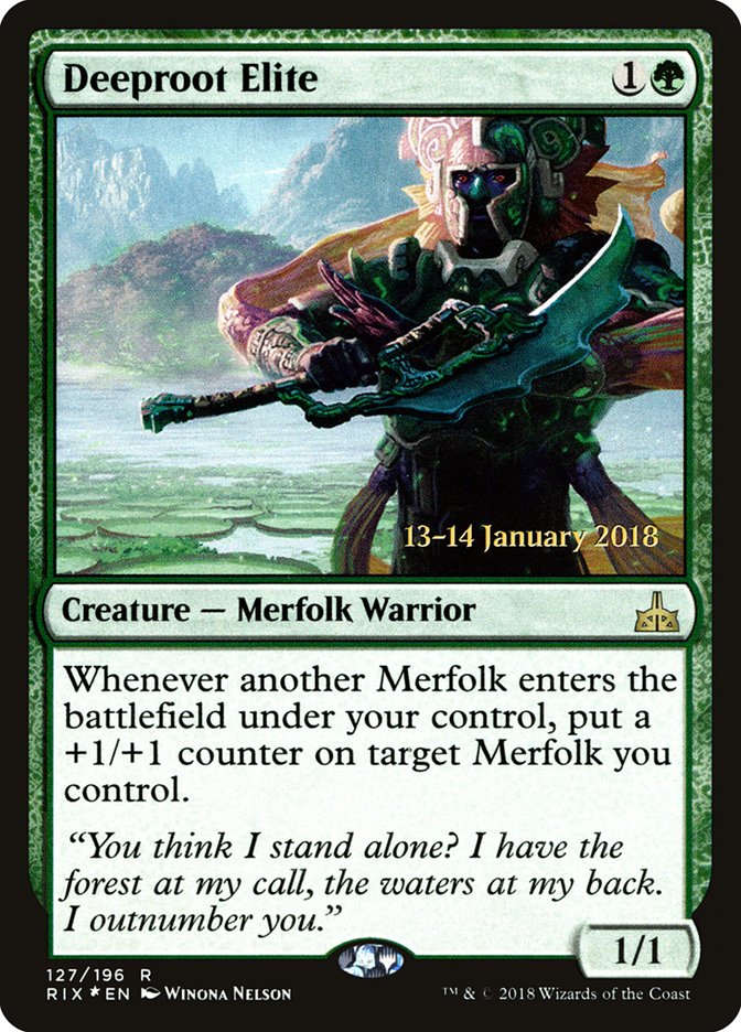 Deeproot Elite (127) [Rivals of Ixalan Prerelease Promos] | Odin's Place