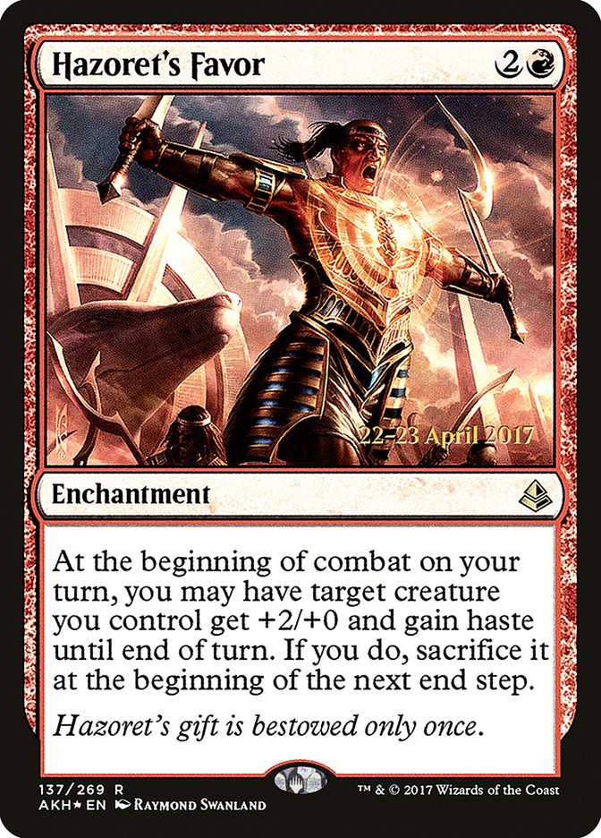 Hazoret's Favor (137) [Amonkhet Prerelease Promos] | Odin's Place